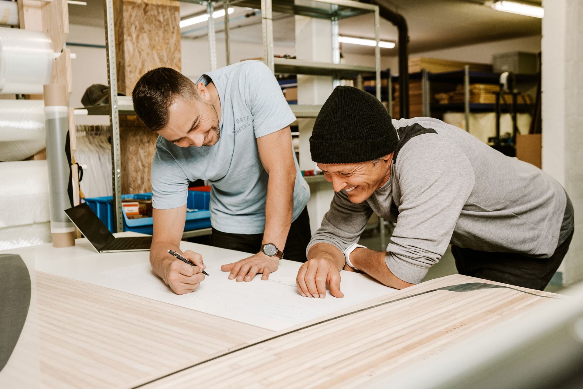 xavier de le rue at first track lab kite conception